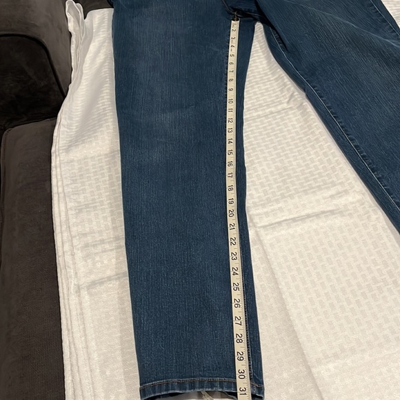 Chico's Faded Jeans, size 2 Regular. Gently worn - Picture 4 of 8